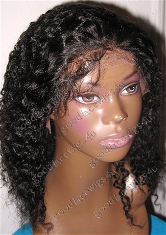 Human Hair Wet and Wavy Lace Front wig